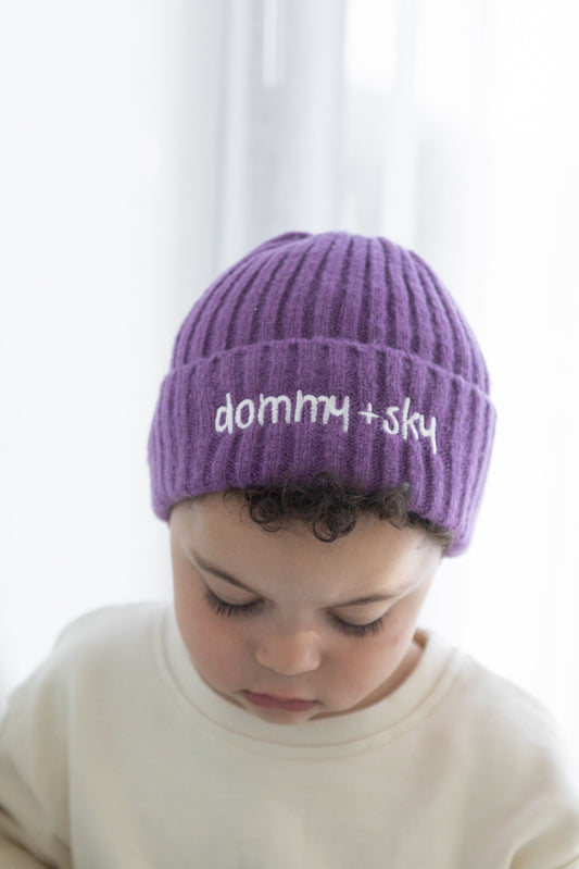 Chunky Beanie - Purple
