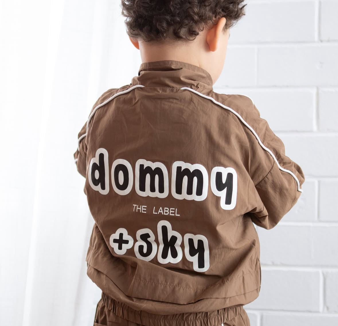 Signature Parachute Tracksuit Set - Chocolate